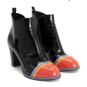 John Fluevog Shoes - ARLINDA patent ankle boot